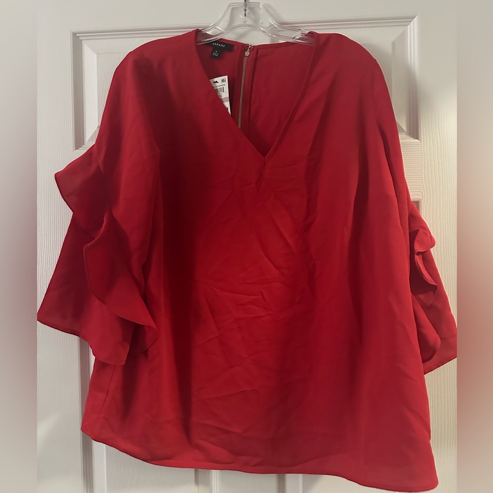 Alfani Elegant Red Women's Top NWT